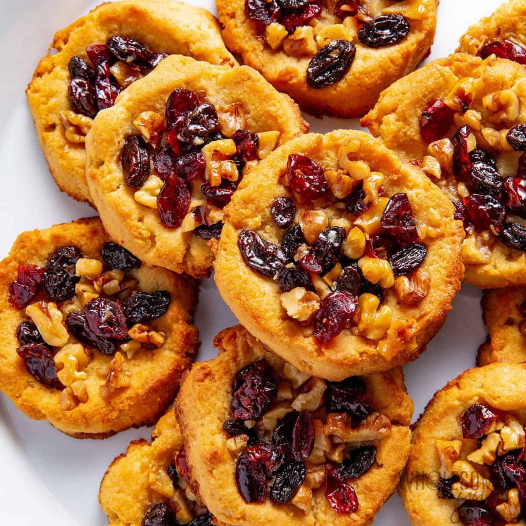 Rugelach Cookies – Wholesome Yum Rugelach cookies in a pile.